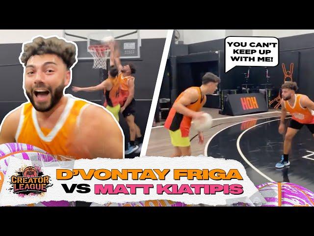 D'Vontay Friga vs Matt Kiatipis Physical 1v1! | $50,000 Creator League