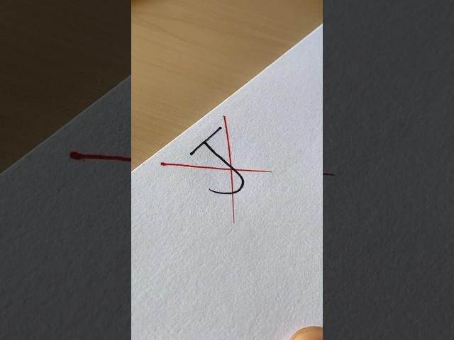 How to sign the letter J?️