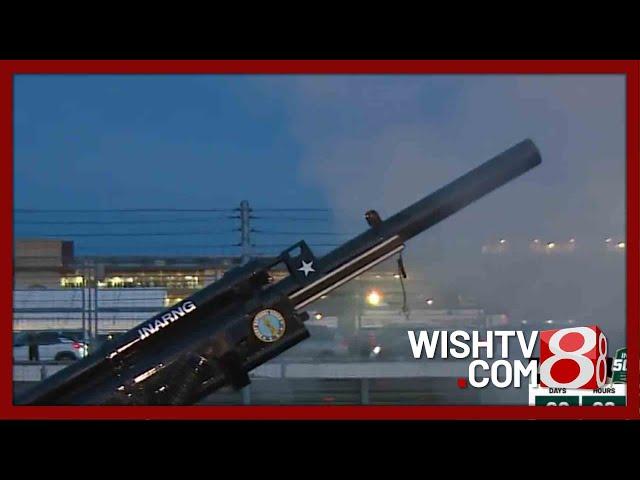 Cannon fires as gate opens at IMS