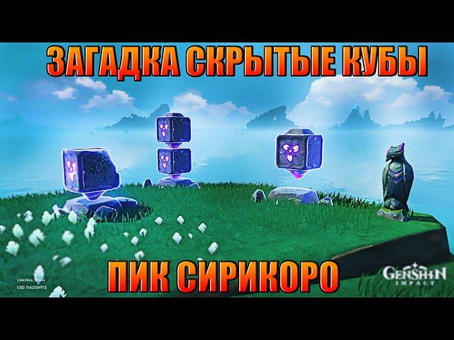 ПРИЗРАЧНЫЕ ШЕСТИГРАННЫЕ КУБЫ ПИК СИРОКОРО / GENSHIN IMPACT 2.2  ИНАДЗУМА