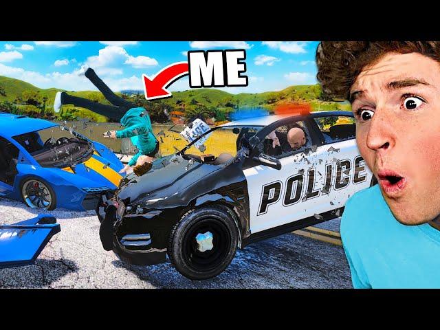 Can You SURVIVE The Hardest CAR CRASH Mod.. (GTA 5 Mods)