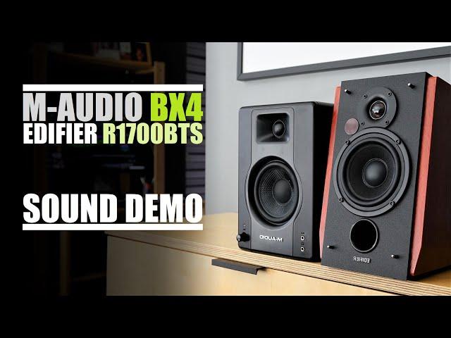 M-Audio BX4  vs  Edifier R1700BTS  ||  Sound Comparison