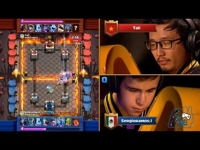 Sergio Ramos vs Tali - Crown Championship World Finals 2017 - Clash Royale  Español