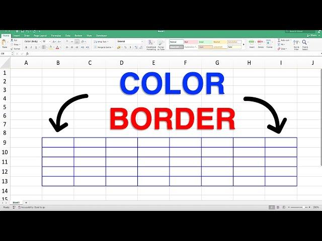 How to Change Border Color in Excel