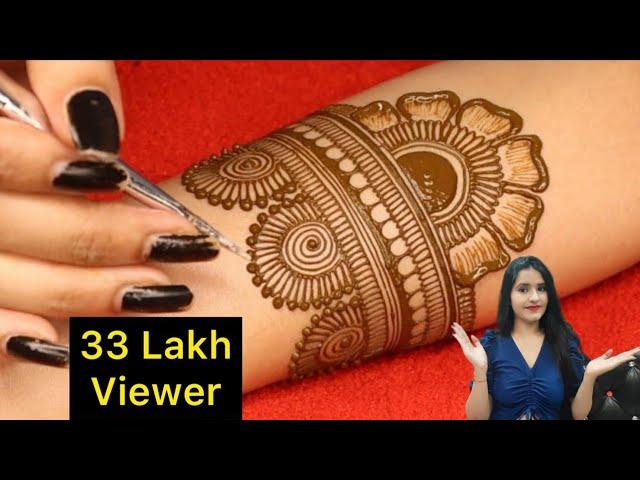 करवा चौथ 2021 Special Stylish Easy Mehndi Design |@Misssakshivlogs|| BridalFull Hand For Front Hand