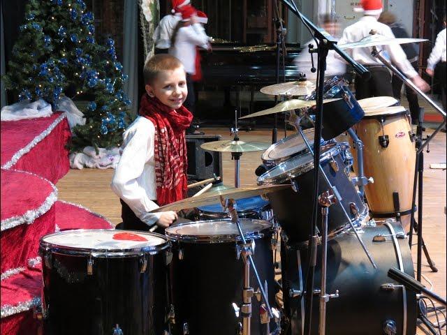 Orchestra " Little Band" and drummer Daniel Varfolomeyev + Drum solo - "Ukrainian patterns"