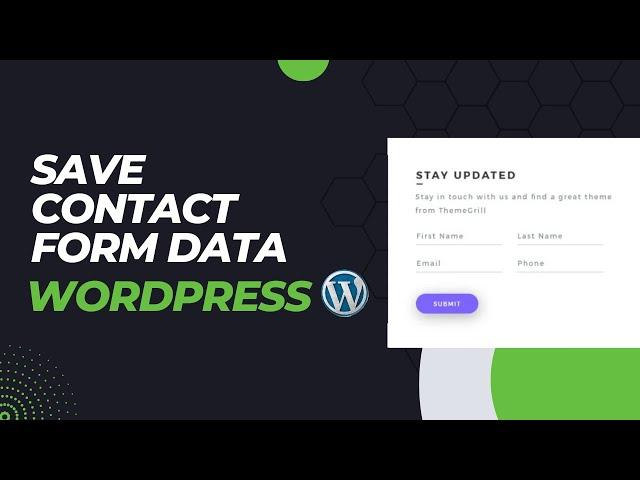 How to Save Contact Form Data in the WordPress Database