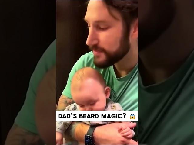 This Beard Trick Puts Baby to Sleep Instantly! ( IG - @large_bearded_man)