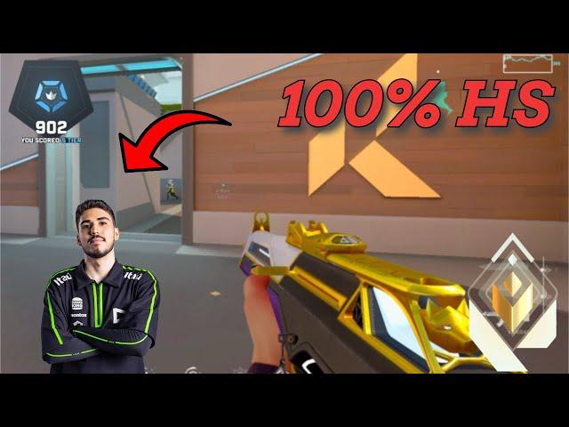 This is Perfect Crosshair Placement (100% HS) | Valorant 2024 VISUAL |