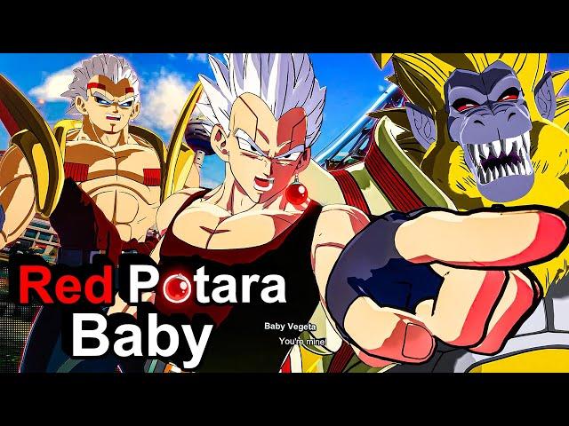 Red Potara Baby Vegeta! Never Seen So Many Ki Blasts! Dragon Ball Sparking Zero