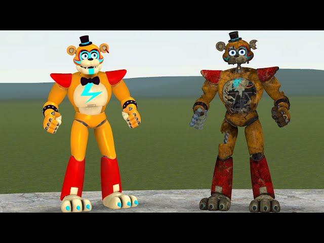 NEW SHATTERED GLAMROCK FREDDY ANIMATRONIC In Garry's Mod! (Five Nights at Freddy's Security Breach)