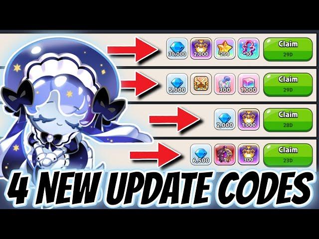 4 NEW Update CODES  Redeem Now in Cookie Run Kingdom!