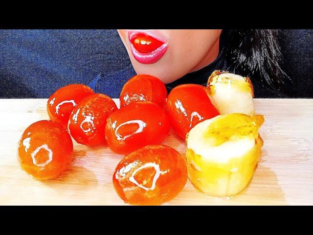 ASMR TANGHULU FAIL TOMATO BANANA 먹방 MUKBANG 탕후루 실패 STILL DELICIOUS помидор банан