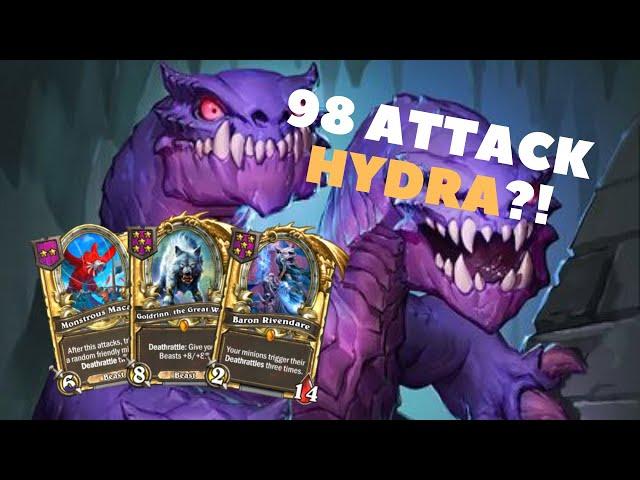 Maybe the BIGGEST Hydra you'll EVER see | Hearthstone Battlegrounds