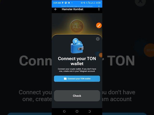 How to connect your ton wallet to hamster Kombat mining account    #hamsterkombat