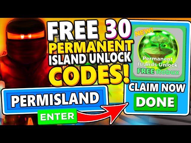 ALL 30 FREE PERMANENT ISLAND UNLOCK CODES IN NINJA LEGENDS! Roblox