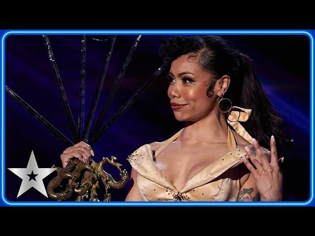 Heather Holliday swallows SIX SWORDS in SHOCKING performance | Auditions | BGT 2024