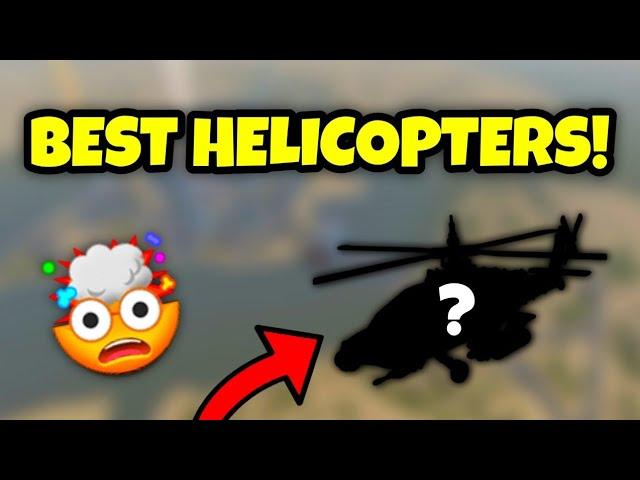 The NEW TOP 12 Best Helicopters In War Tycoon!