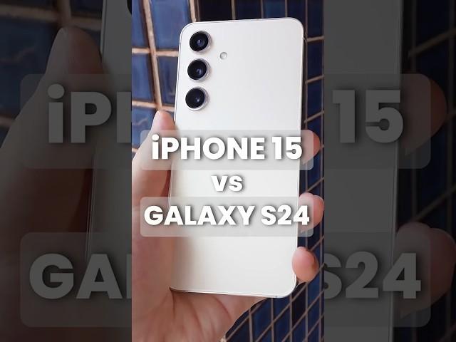 iPHONE 15 vs. GALAXY S24 || #shorts #ios #android #iphone #galaxy