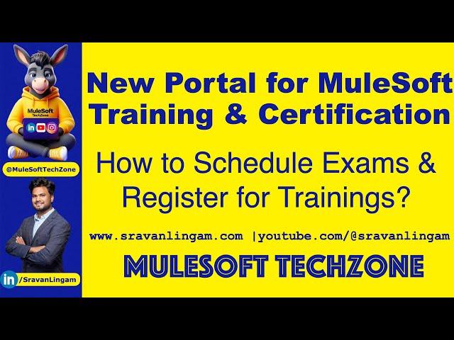 How to Schedule MuleSoft Cert Exams in new Portal ?Tour to New #MuleSoft Training Portal|#salesforce