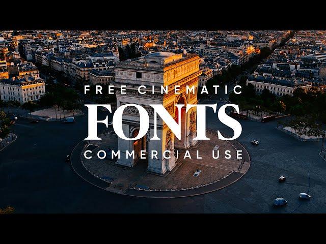 24 Free Cinematic Fonts for Edits (Commercial Use License)