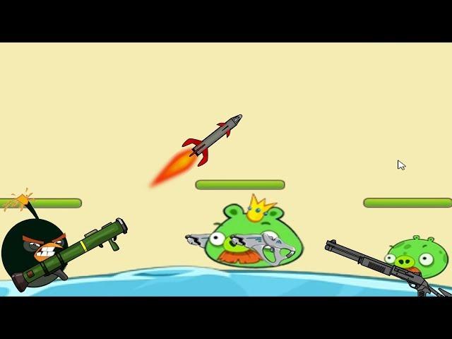 Angry Birds Ultimate Battle - BOMBER BIRD FIGHTING KING PIG!