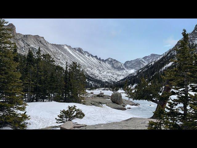 Mills Lake in Rocky Mountain National Park Solo Hike