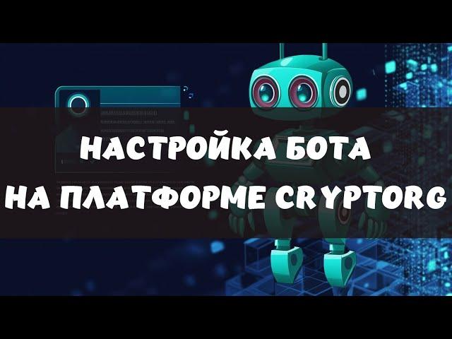 Настройка торгового бота на платформе Cryptorg