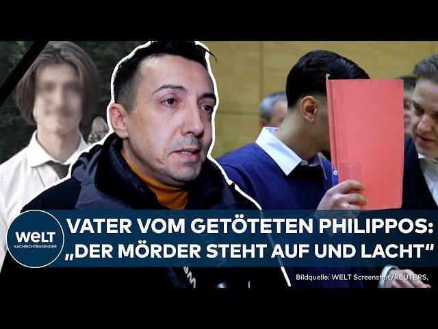 PROZESS IN BIELEFELD: Philippos Mörder lacht dreist vor Gericht! Vater des Opfers sieht "keine Reue"