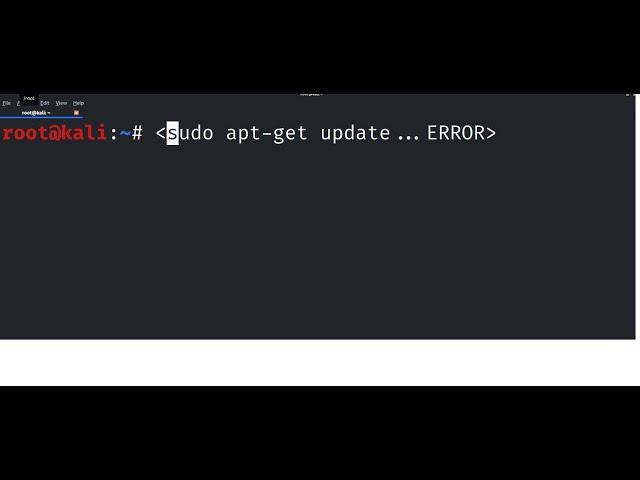 Kali 2020 "sudo apt-get update" update repositories on older images