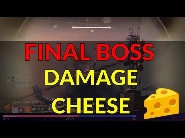 DAMAGE CHEESE FINAL BOSS - VESPERS HOST DUNGEON CORRUPTED PUPPETEER