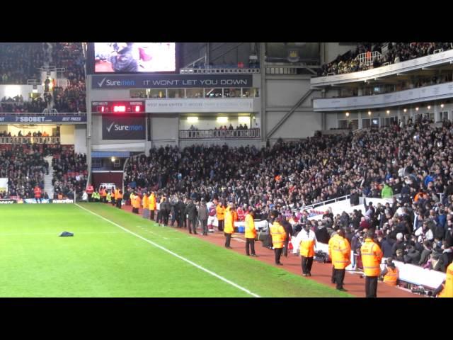 One Pound Fish Man at Half Time at West Ham v Everton