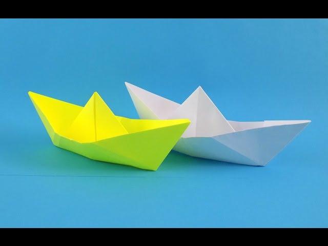 How to make origami boat from paper for beginners