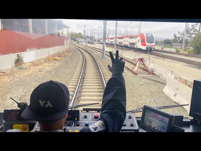 VTA Light Rail Green Line Ride (Winchester - Old Ironsides) [CAB VIEW]