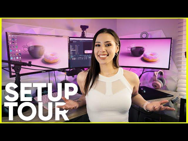 Home Office: Desk Setup Aesthetic 2021 | Small Home Office Tour