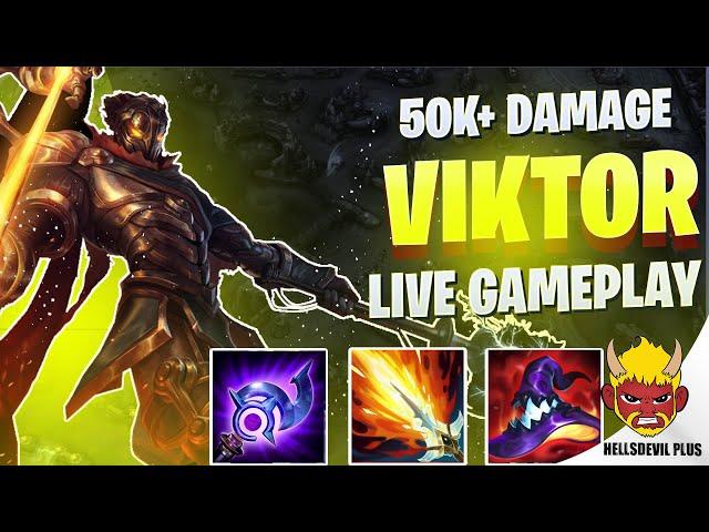 50K+- DAMAGE MONSTER VIKTOR! - Wild Rift HellsDevil Plus Gameplay