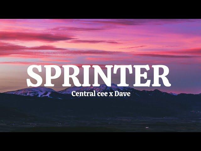 Central cee x Dave ~ sprinter (lyrics video)