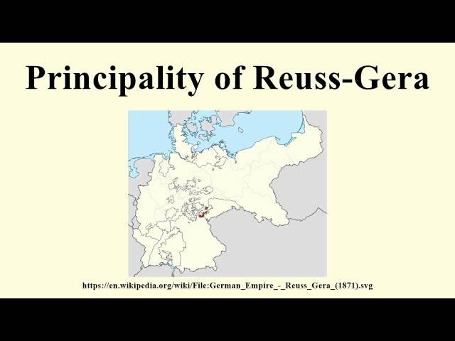 Principality of Reuss-Gera