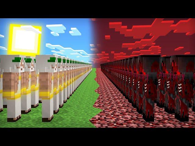 10000 КЛОНОВ БОГА ПРОТИВ 10000 ДЕМОНОВ В МАЙНКРАФТ | Компот Minecraft