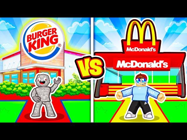 BURGER KING vs. McDONALDS in Roblox!