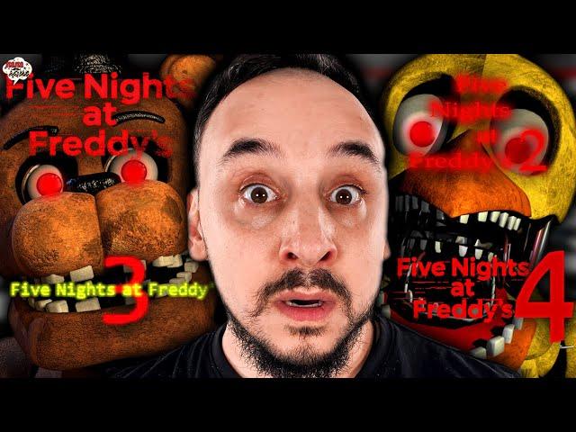 ПАПА РОБ И ЯРИК И ЭРИК ИГРАЮТ ВО ФНАФ! ВСЕ ЧАСТИ FIVE NIGHTS AT FREDDY`S - АНИМАТРОНИКИ НА ПАПА ДОМА