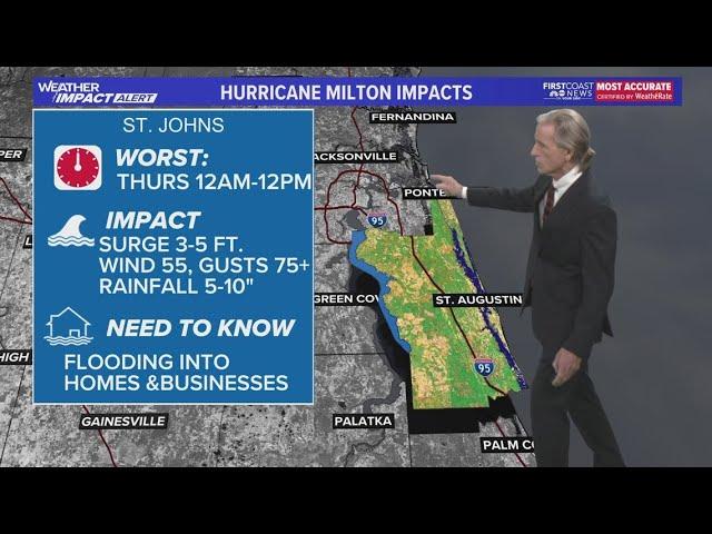 Hurricane Milton impacts for Northeast Florida and Southeast Georgia: County-by-county