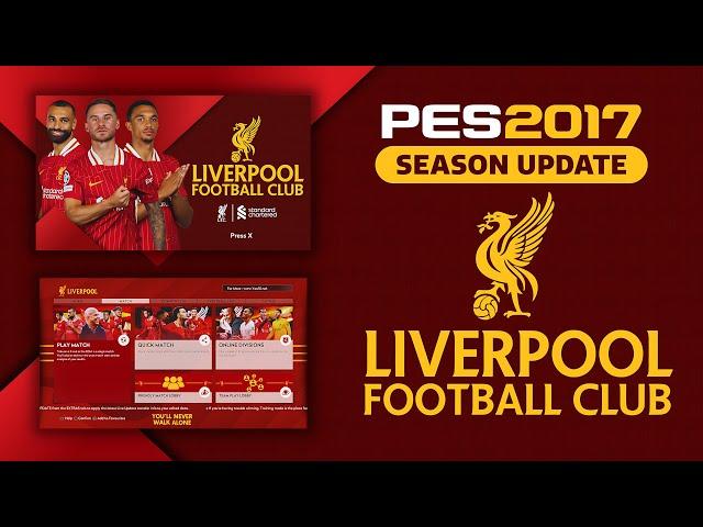 PES 2017 | Liverpool Football Club Menu Graphic 2025 - Compatible With All Patches