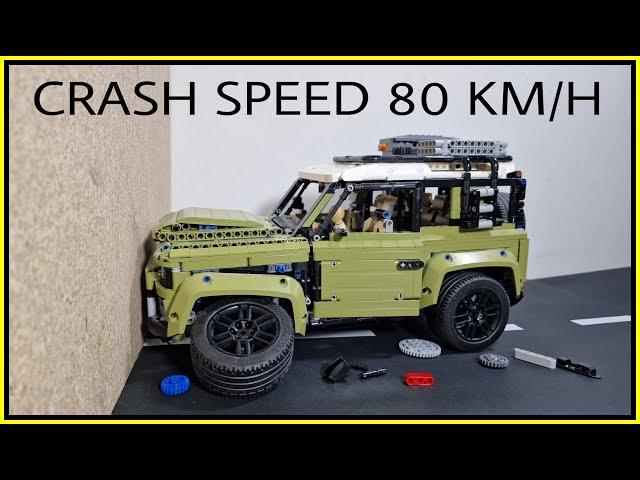 Lego Technic 42110 CRASH  80 KM/H  Lego car CRASH TEST - Lego Technic CRASH Test