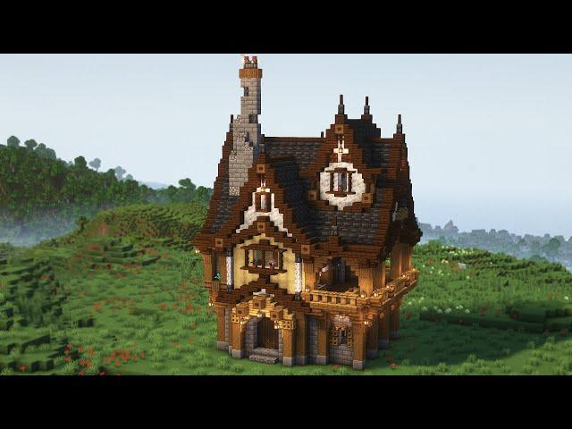 Huge medieval house - city hall in MINECRAFT