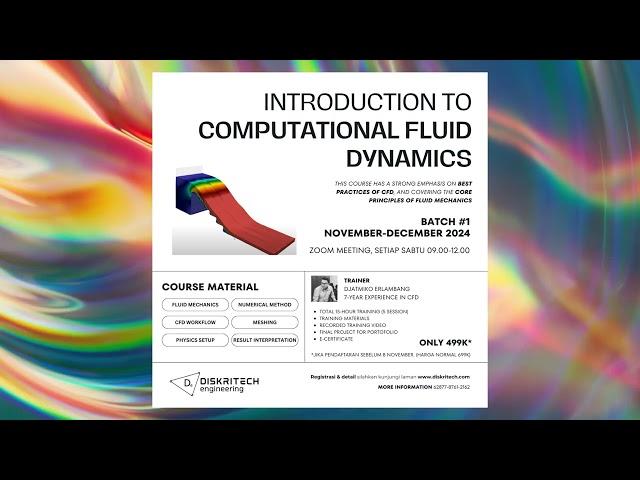 Training: Introduction to Computational Fluid Dynamics Batch 1