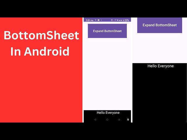 Android Bottom Sheet Tutorial: Expand and Collapse with Button - Learn Android Development