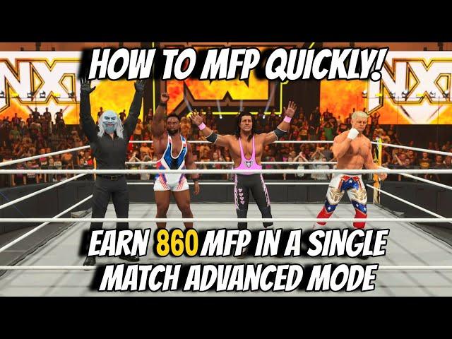 WWE 2K24 My FACTION HOW TO GRIND MFP QUICKLY! Earn 860 MFP in a single match  FINAL CHAPTER