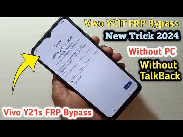 Vivo Y21/Y21T FRP Bypass Android 13 Without PC || Vivo Y21 (V2111) Google Account Bypass 2024