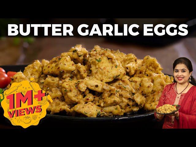 Butter Garlic Eggs | Egg Breakfast Recipes | Easy Dinner Recipes | Egg Recipes | Garlic butter eggs